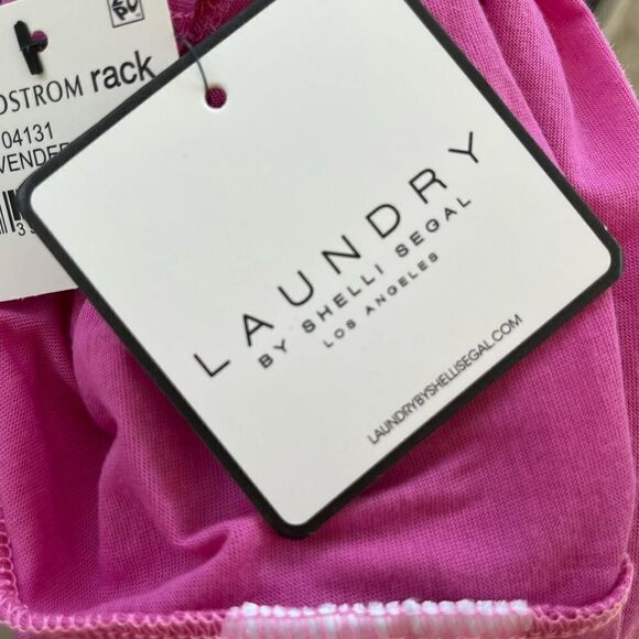 New with tags Laundry by Shelli Segal Racerback cutout lavender tank size Small - Picture 5 of 5